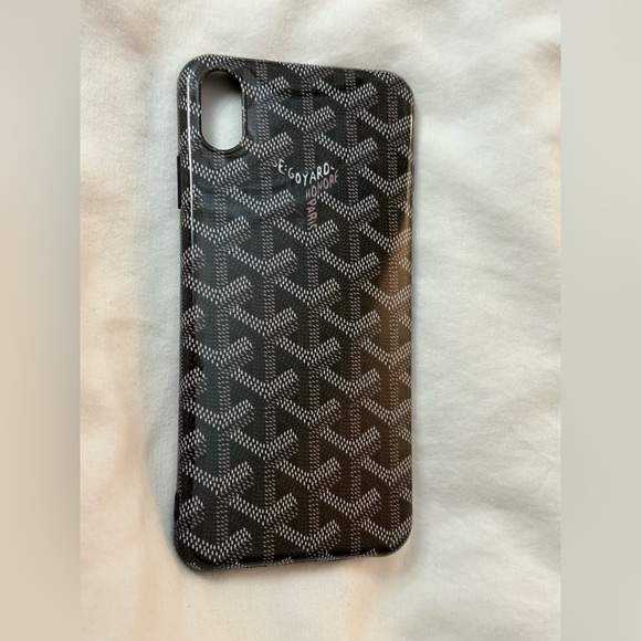 Designer Black Grey IPhone XS Max Phone Case - Picture 1 of 3